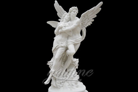 Garden Decorative Famous Large Marble Couple Angel