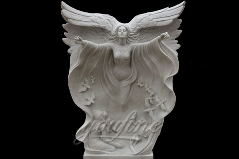 High Quality White Marble Angel Girl Statues for decoration