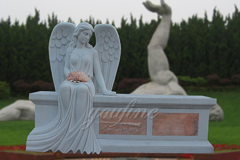 Hot Sale Beloved Angel Marble Headstones