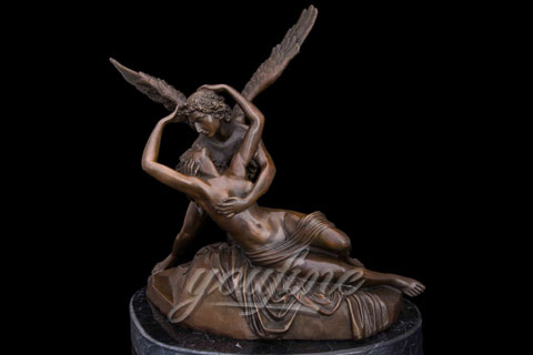 Classical Cupid and Psyche Bronze Statues