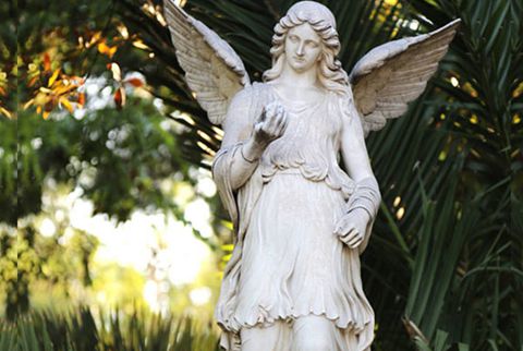 480 Outdoor Yard Life Size Marble Angel Statue