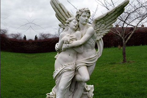 Life Size Cupid and Psyche Marble Statues