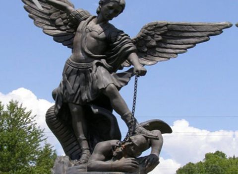 480Famous Bronze Angel Archangel Saint Michael Statue480Famous Bronze Angel Archangel Saint Michael Statue