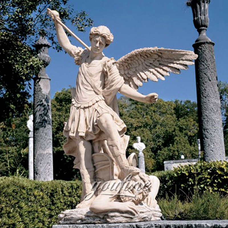 Famous Archangel St Michael Angel Marbel Statue (2)