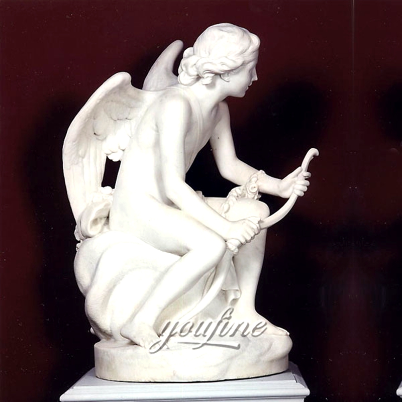 Famous Cupid Eros And Snake Marble Angel Statue (2)