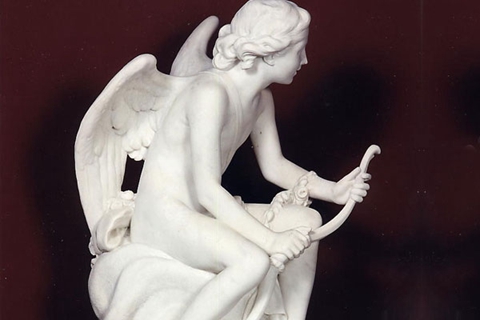 Famous Cupid Eros And Snake Marble Angel Statue (3)