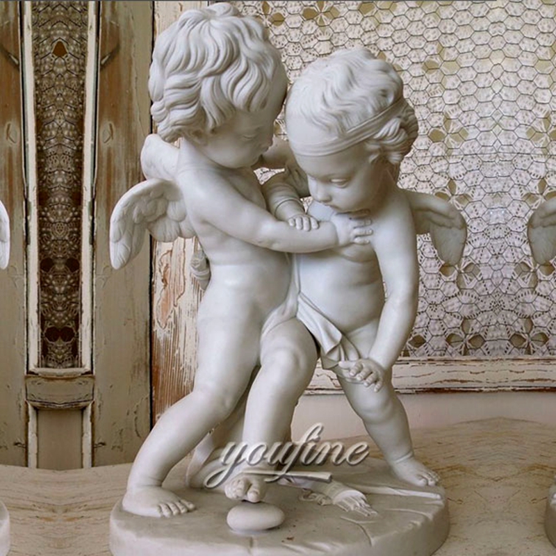 Famous Baby Cupid Art Decoration Angel Marble Statues (1)