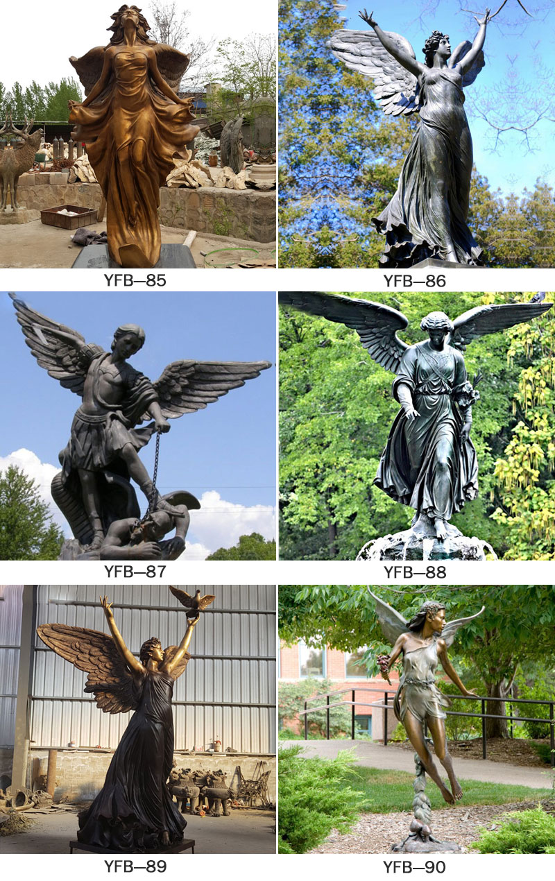Famous Baroque Art Bernini Angel Designs Replicas Bronze Angel Statue (4)
