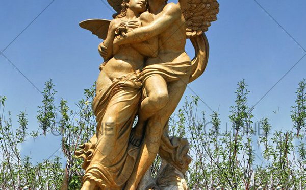 Famous Eros Cupid And Psyche Marble Angel Lover Statue (1)