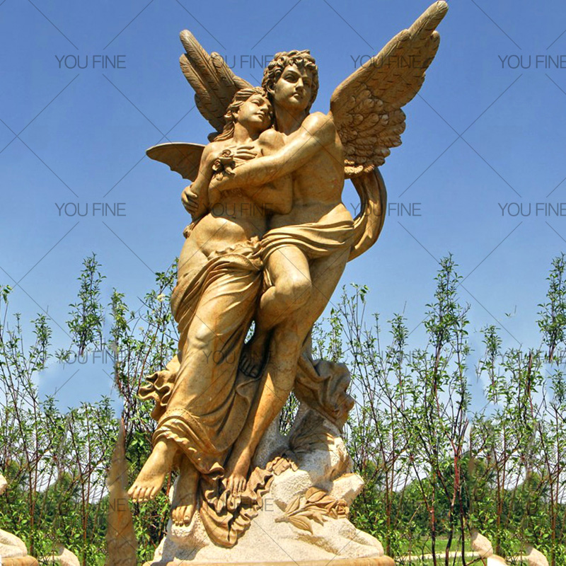 Famous Eros Cupid And Psyche Marble Angel Lover Statue (3)