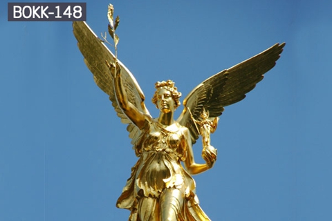 Golden Angel of Peace Monument Bronze Angel Sculpture (2)