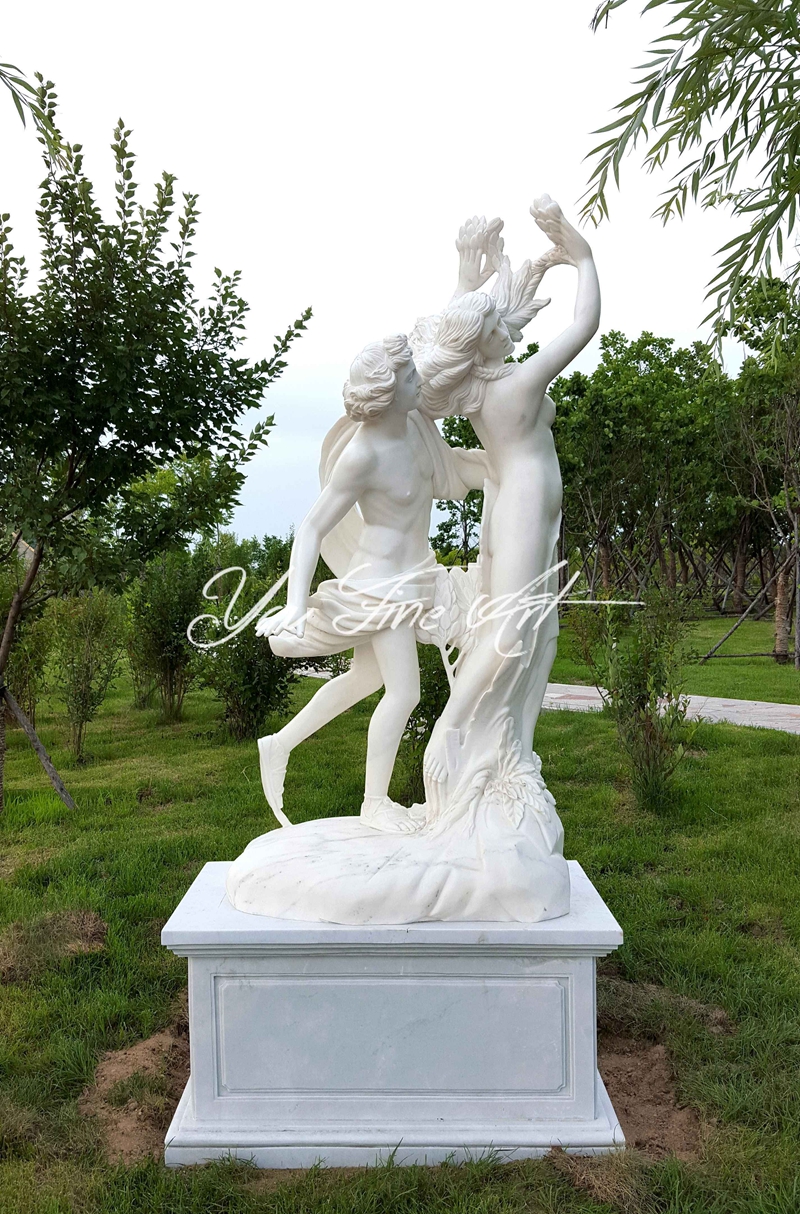 Home Decoration Apollo Daphne Marble Statue for Customer (3)