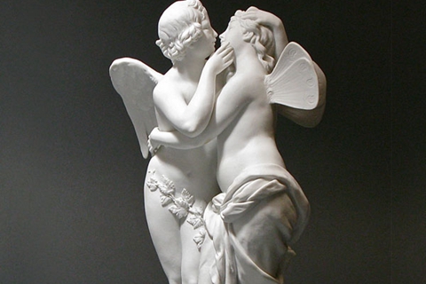 Life Size Famous Cupid And Psyche Lover Marble Angel Statue (2)