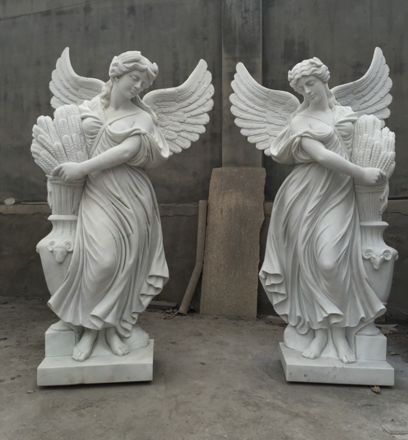 Life Size Four Season Statue Marble Angel Statue for Customer (2)