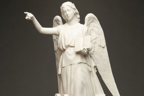 Life Size Praying Angel Marble Statue (5)