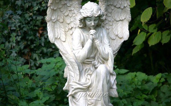 Praying Kneeling Angel Marble Statue Feedback from Customer (1)