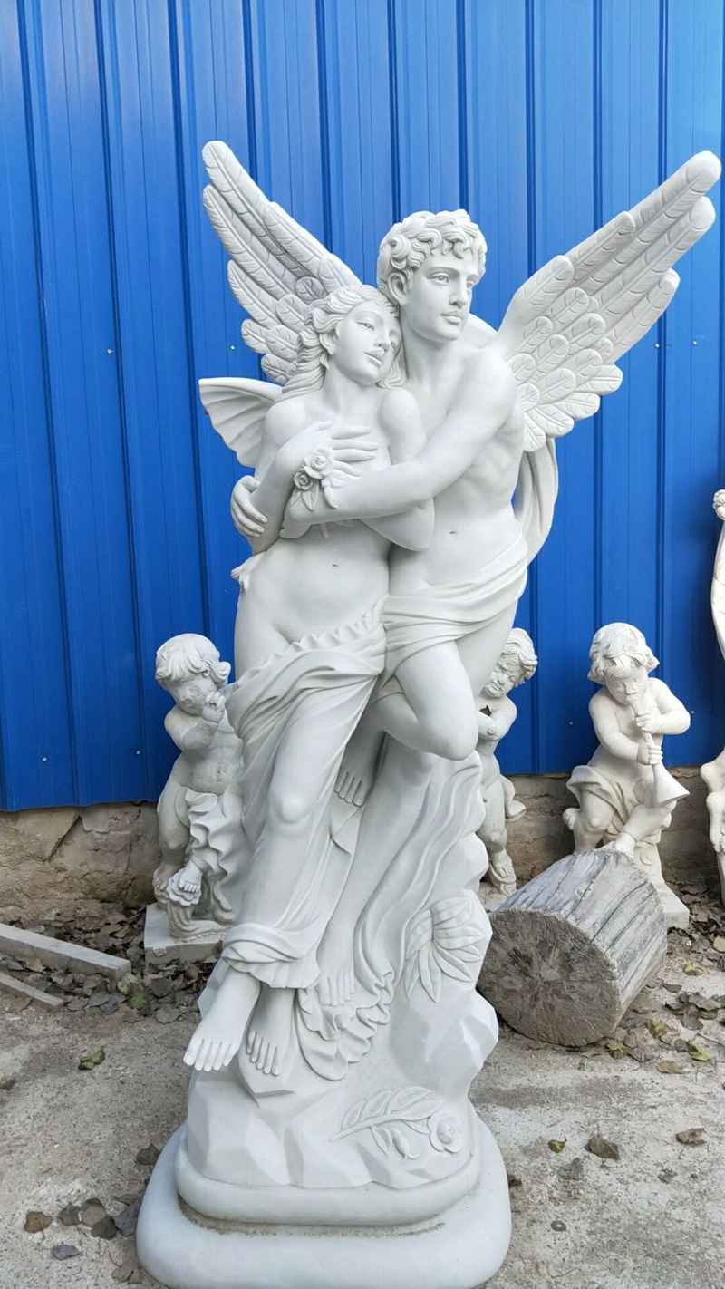 Famous Eros And Psyche Angel Marble Lover Statue for Customer (1)