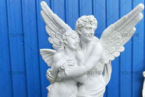 Famous Eros And Psyche Angel Marble Lover Statue for Customer (2)