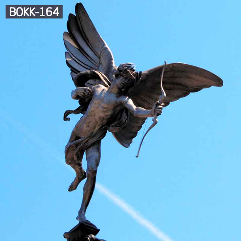 Famous Eros Cupid Archery Bronze Angel Statue (1)