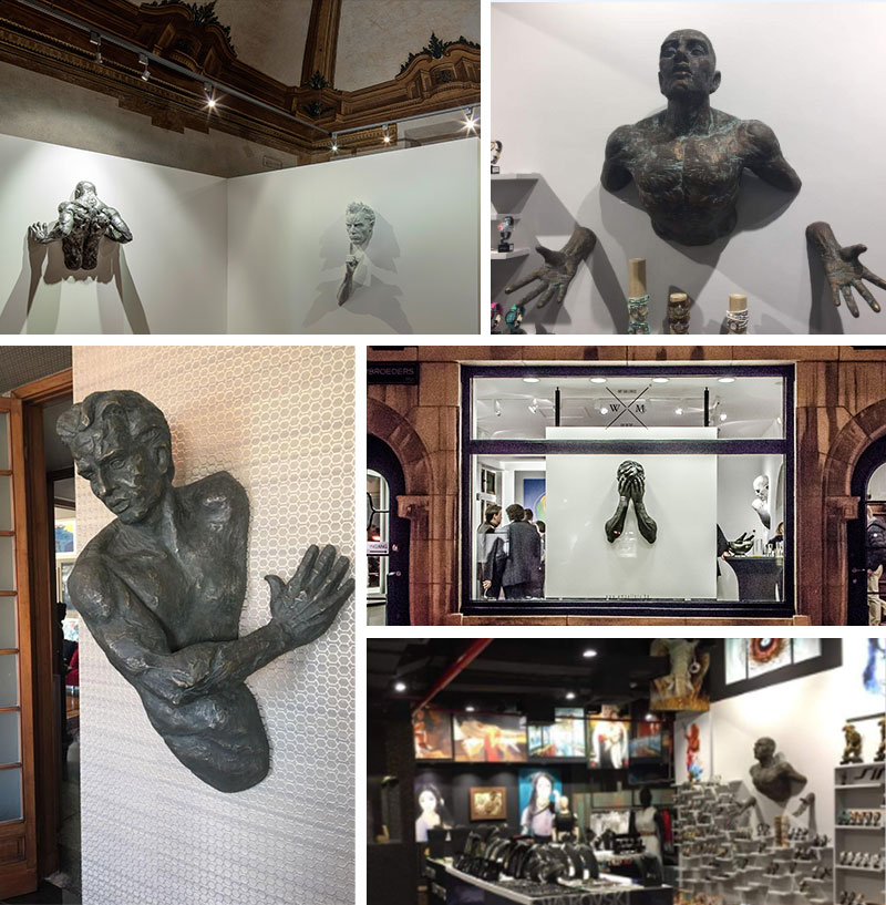 Feedback of Famous Indoor Decoration Wall Bronze Matteo Pugliese Statue