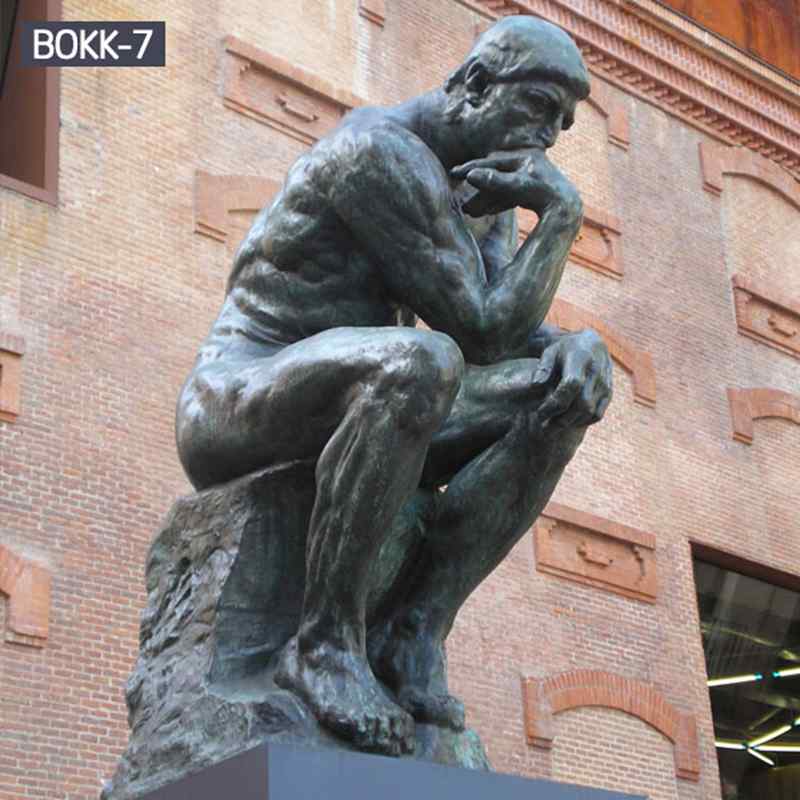 Famous Life Size Cast Bronze Thinker Statue (1)