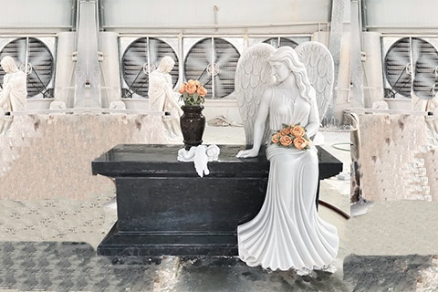 angel headstone designs-YouFine Sculpture.