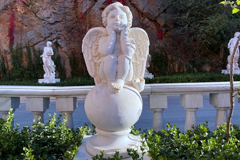 cherub statue for garden-YouFine. Sculpture