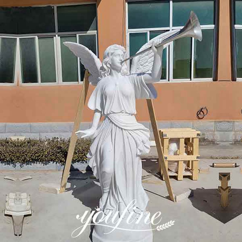 marble angel statue-YouFine sculpture