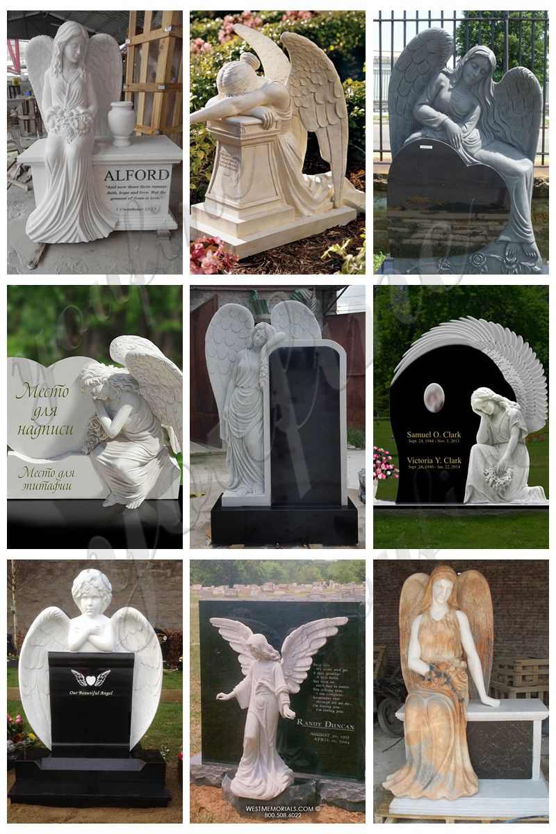 angel headstone designs-YouFine Sculpture