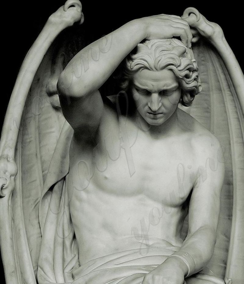 carving of fallen angel Lucifer -YouFine Sculpture