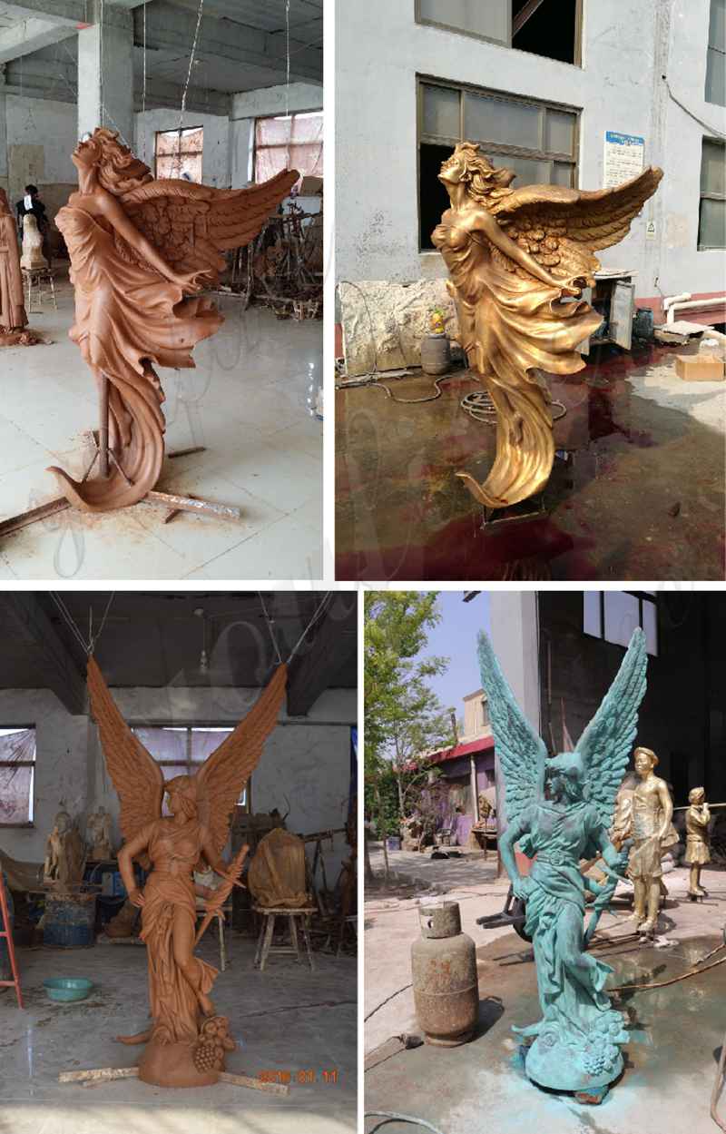 clay molds of bronze angel sculpture -YouFine Sculpture