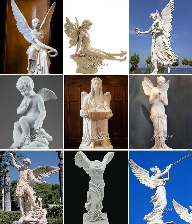 other types of marble angel statue-YouFine Sculpture