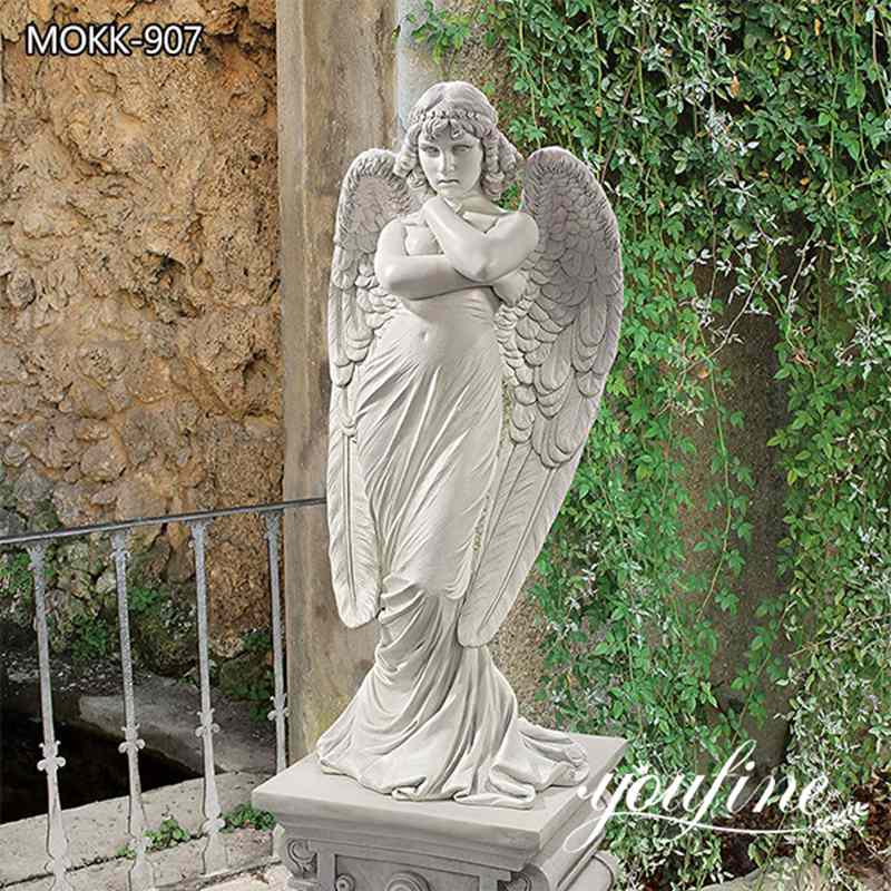 white marble angel statue-YouFine Sculpture