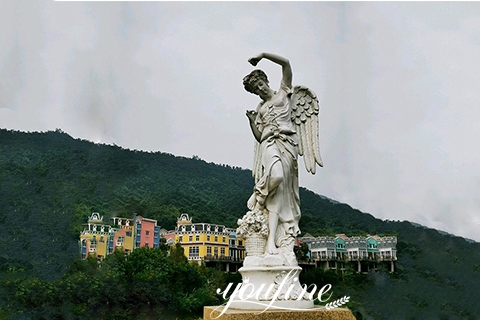 white marble angel statue-YouFine Sculpture.