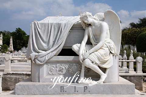 white marble tombstone-YouFine Sculpture