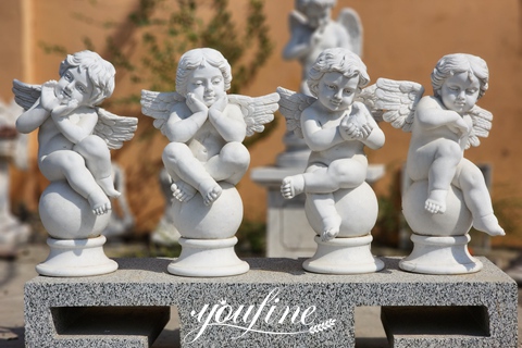 marble cherub statue-YouFine Sculpture.