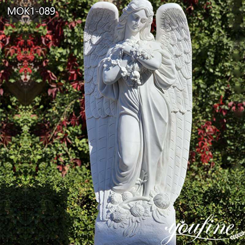 white marble angel statue-YouFine Sculpture