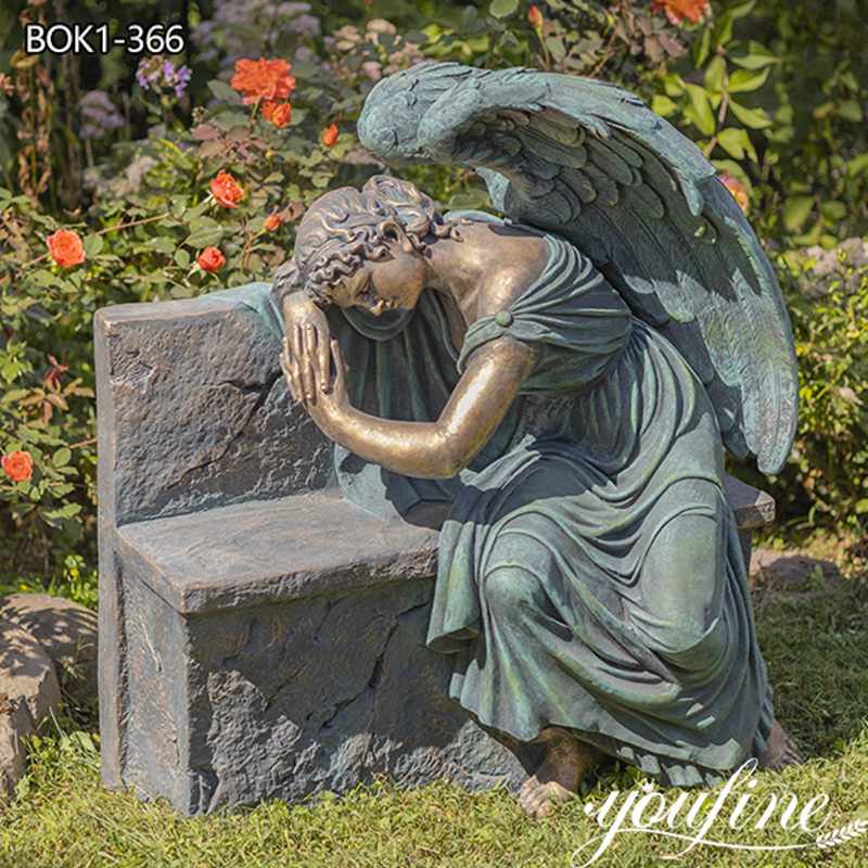 bronze angel sculpture-YouFine Sculpture