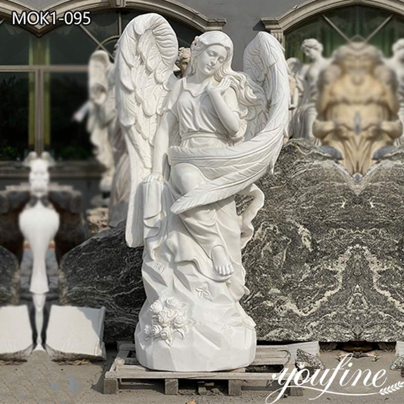 white marble angel statue-YouFine Sculpture