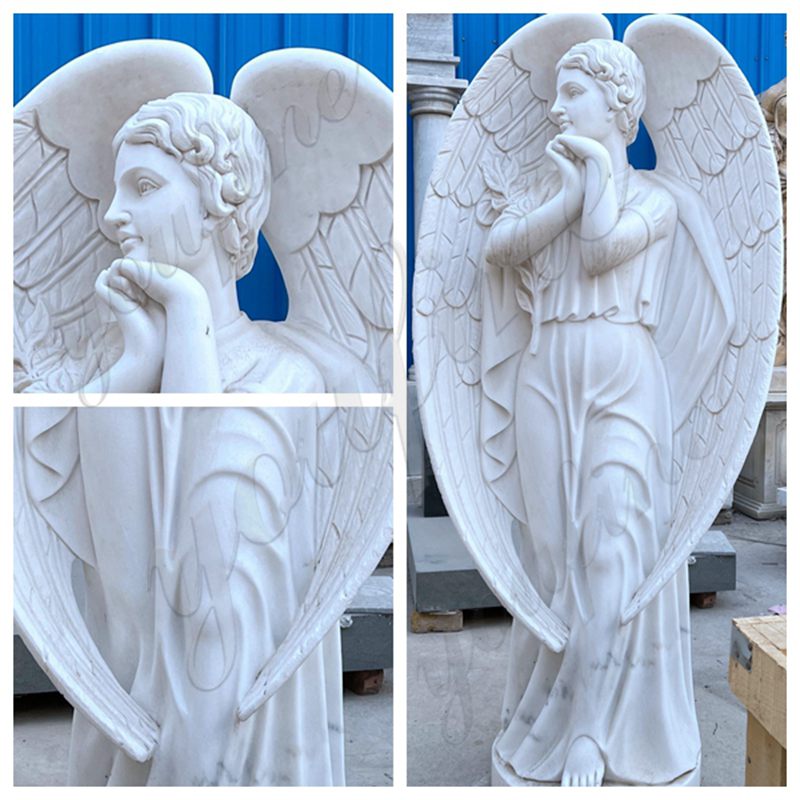 carving details of the angel statues for sale-YouFine Sculpture