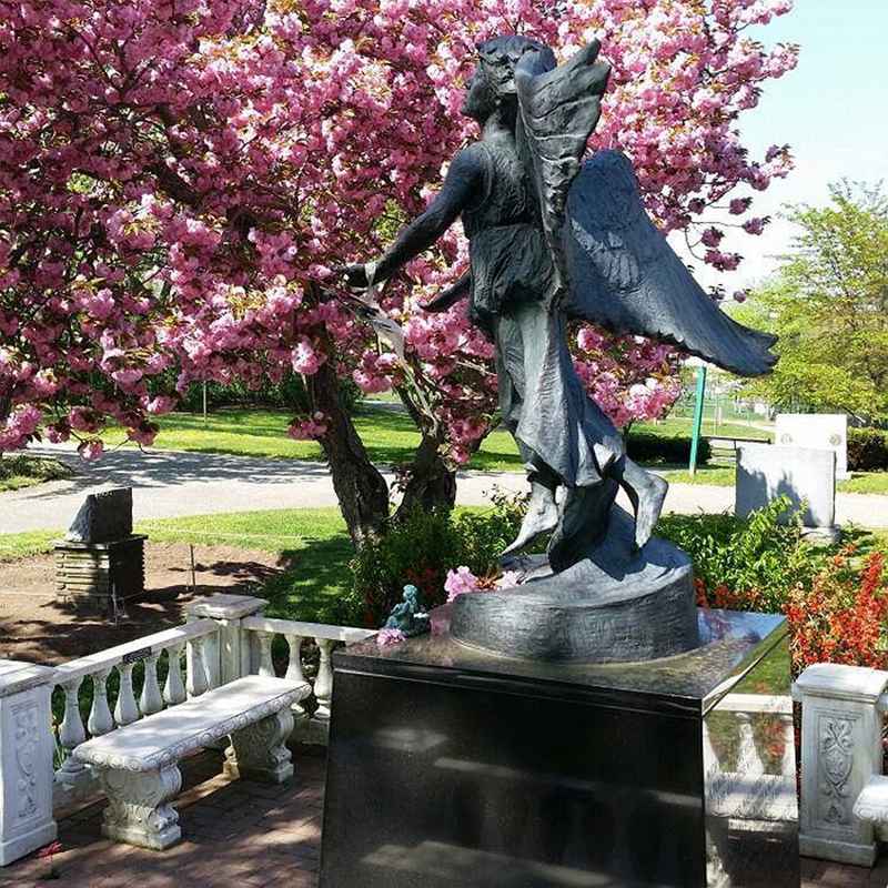 bronze guardian angel statue-YouFine Sculpture