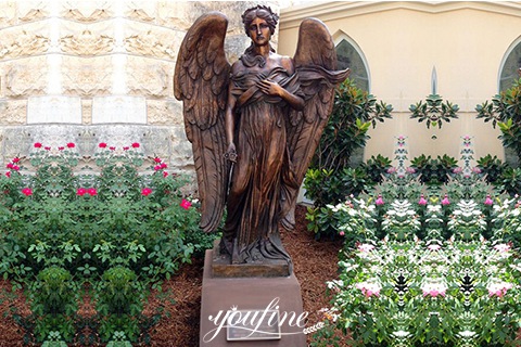 bronze angel sculpture-YouFine Sculpture.