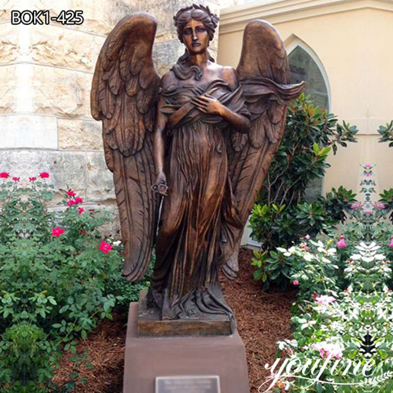 bronze angel sculpture-YouFine Sculpture