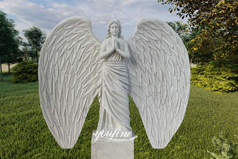 white marble angel statue for sale.