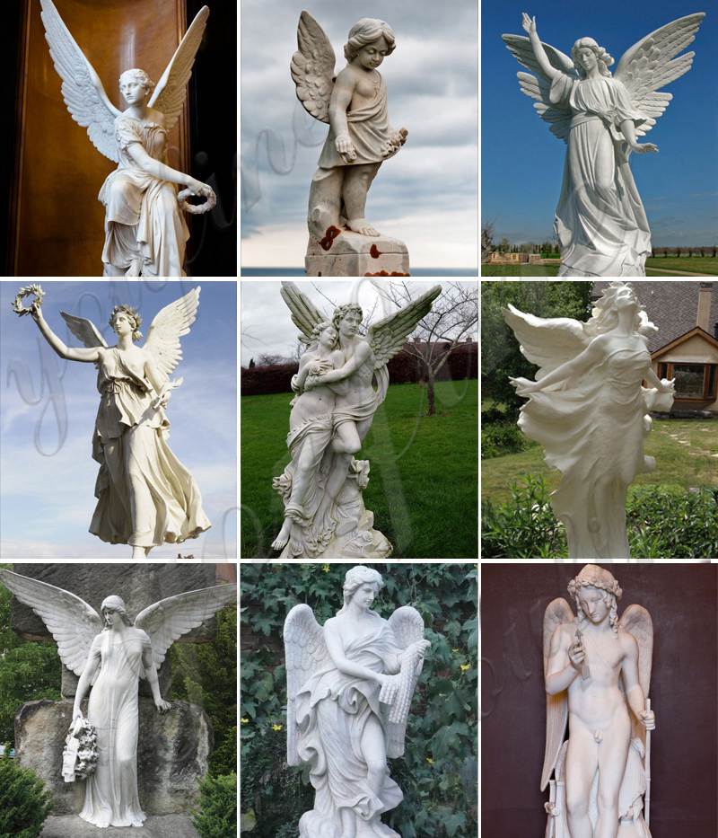 more life size angel statues