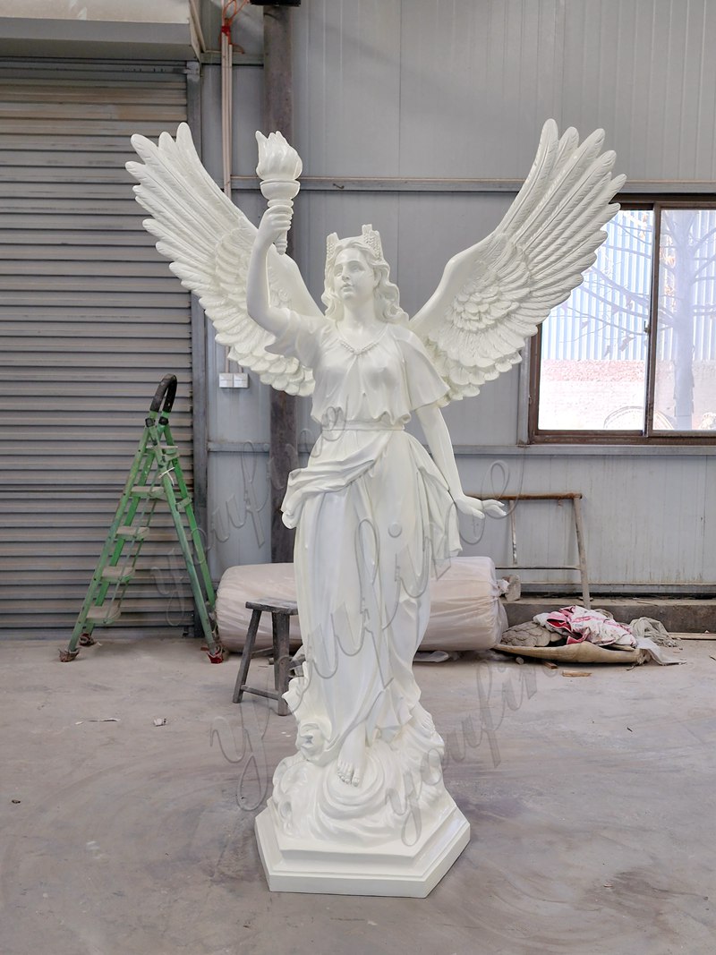 Marble Angel Holding Torch Statue Introduction