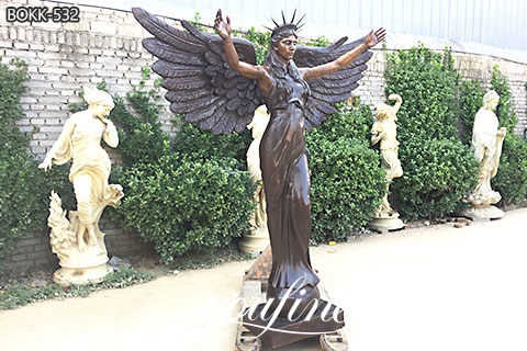 Large Outdoor Bronze Angel Statue Garden Decor for Sale
