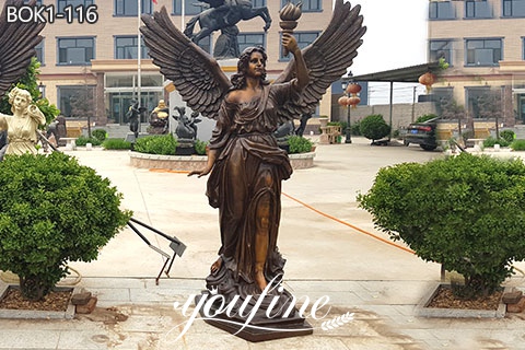 Life-Size Bronze Guardian Angel Statue Garden Decor for Sale BOK1-116