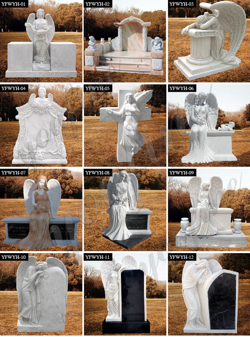 More Designs for Marble Memorial Tombstones