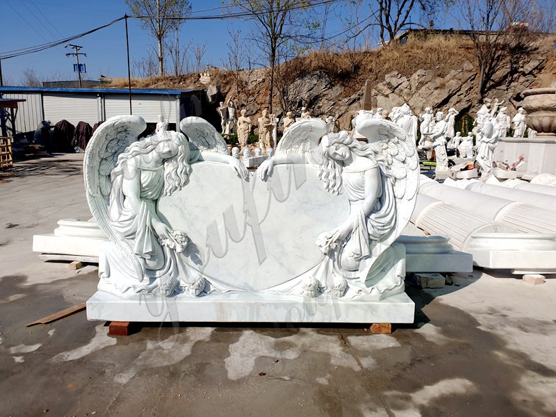 Marble Angel Headstone Details